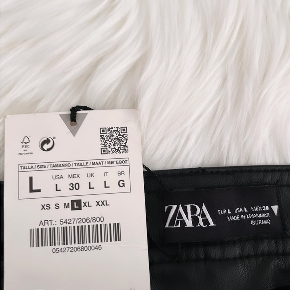•HP• Zara High Waisted Faux Leather Leggings - Picture 7 of 11